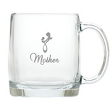 Large Mug (Glass): Mother Daughter Embrace