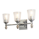 Vetiver 3 Light Vanity in Chrome