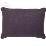 Ellora Casa by India's Heritage Linen Basket Weave Pillow