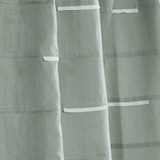 Westwood Linen Cotton Applique Curtain in Iceblue by Ellora Casa by India's Heritage