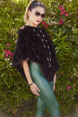 Tourance - Florence Poncho in Chocolate