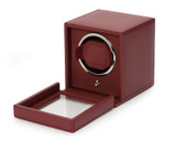 WOLF CUB SINGLE WATCH WINDER WITH COVER BORDEAUX
