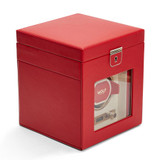 Wolf 1834 - Palermo Single Watch Winder with Jewelry Storage in Red (213772)