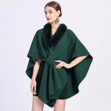 Tourance Bella Shawl Poncho in Hunter Green