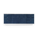 Cosmopolitan AV Cabinet/Buffet Navy Blue Pencil Stripe