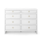 Newton Large 8-Drawer, White Pearl