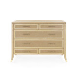 Paulina Large 6-Drawer, Natural and Camel