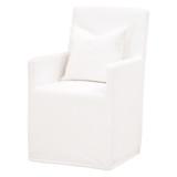 Essentials For Living - Shelter Slipcover Arm Chair with Casters