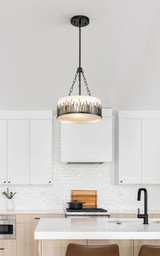 Sawgrass Medium Pendant in Black By Lucas + McKearn