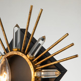 Sun King 1 Light Sconce in Gold Leaf By Lucas + McKearn