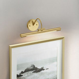 Alton Medium Led Picture Light in Brushed Brass By Lucas + McKearn