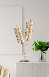 Nettle Luxe Silver Table Lamp By Lucas + McKearn Nettle Luxe Silver Table Lamp By Lucas + McKearn