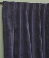 Distressed Velvet Curtain Navy by Ellora Casa by India's Heritage