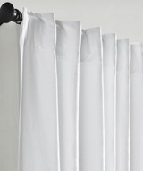 Kendall Linen Cotton Curtain in White by Ellora Casa by India's Heritage