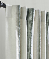 Royalty Linen Velvet Striped Curtain in Surfspa by India's Heritage Royalty Linen Velvet Striped Curtain in Surfspa by India's Heritage