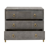 Essentials For Living - Strand Shagreen 3-Drawer Nightstand Essentials For Living - Strand Shagreen 3-Drawer Nightstand