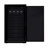 WOLF Atlas 4 Piece Winder Safe in Onyx & Gunmetal