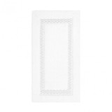 Graccioza Alhambra Bath Rug in White/Silver