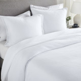Ellora Casa by India's Heritage Diamond Coverlet in White