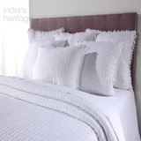 Chelsea Coverlet in White by India's Heritage