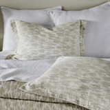 Ellora Casa by India's Heritage Edgewood Cotton Duvet Cover in Natural
