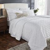 Ellora Casa by India's Heritage Chloe Duvet Cover in White