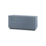 Ethan 6-Drawer, Navy Blue
