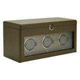 WOLF Earth Triple Watch Winder in Olive