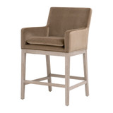 Essentials For Living - Drake Counter Stool in Caramel Velvet