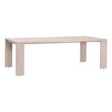 Essentials For Living - Big Sur Outdoor Dining Table, Washed Ever Teak