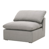 Essentials For Living - Sky Modular Armless Chair - LiveSmart Peyton-Slate, Espresso