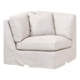 Essentials For Living  Lena Modular Slipcover Corner Chair