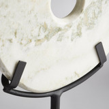 Small Disk On Stand in White by Cyan Design