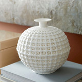 Small Diana Vase in Matte White by Cyan Design