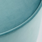 Danato Ottoman in Brushed Stainless Steel by Cyan Design