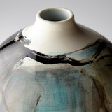 Carmen Vase #1 in Multi Colored Blue by Cyan Design