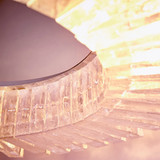 Medium Kallick Pendant in Polished Nickel by Cyan Design