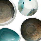 Large Android Bowl in White And Oyster by Cyan Design