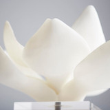 Medium Magnolia Sculpture in White by Cyan Design