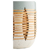Small Cresent Vase in Grey And Ivory by Cyan Design