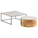 Nessman Nesting Tables in Bronze & Black by Cyan Design