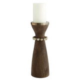  Large Parvati Candleholder in Grey by Cyan Design