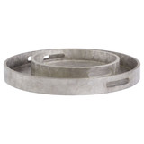 Triton Round Tray in Smoke Small
