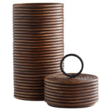 Large Papeete Canister in Brown by Cyan Design