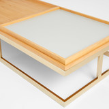 Cosmopolita Cocktail Table in Brown by Cyan Design
