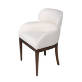 Lucien Dining Chair in Off-White Chenile Basket Weave by Cyan Design Lucien Dining Chair in Off-White Chenile Basket Weave by Cyan Design