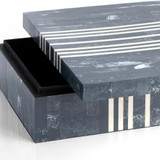 Large Lapis Box in Blue & White by Cyan Design