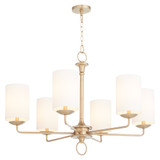 Small Ginevra Chandelier in Aged Brass by Cyan Design