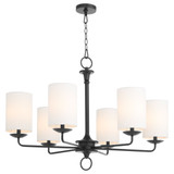 Small Ginevra Chandelier in Black by Cyan Design