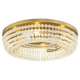 Ophelia 6 Light Flush Mount in Aged Brass by Cyan Design